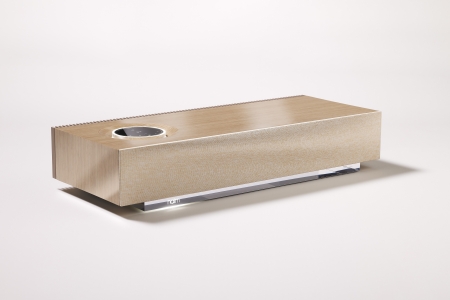 Vooraanzicht Naim Audio Mu-so Wood Edition draadloze luidspreker